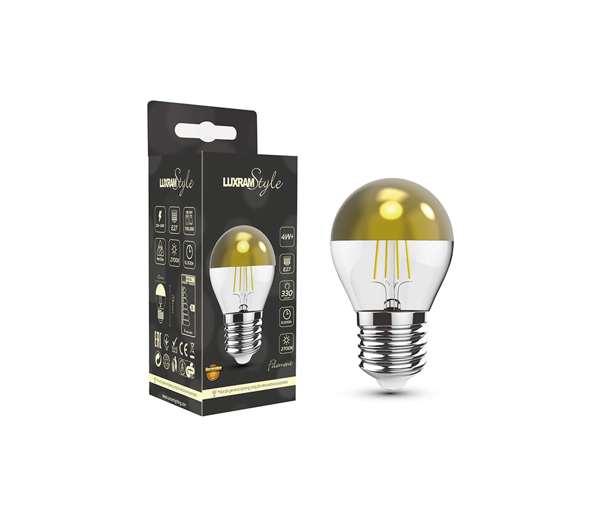 Classic Deco LED Lamps Luxram Golf Ball